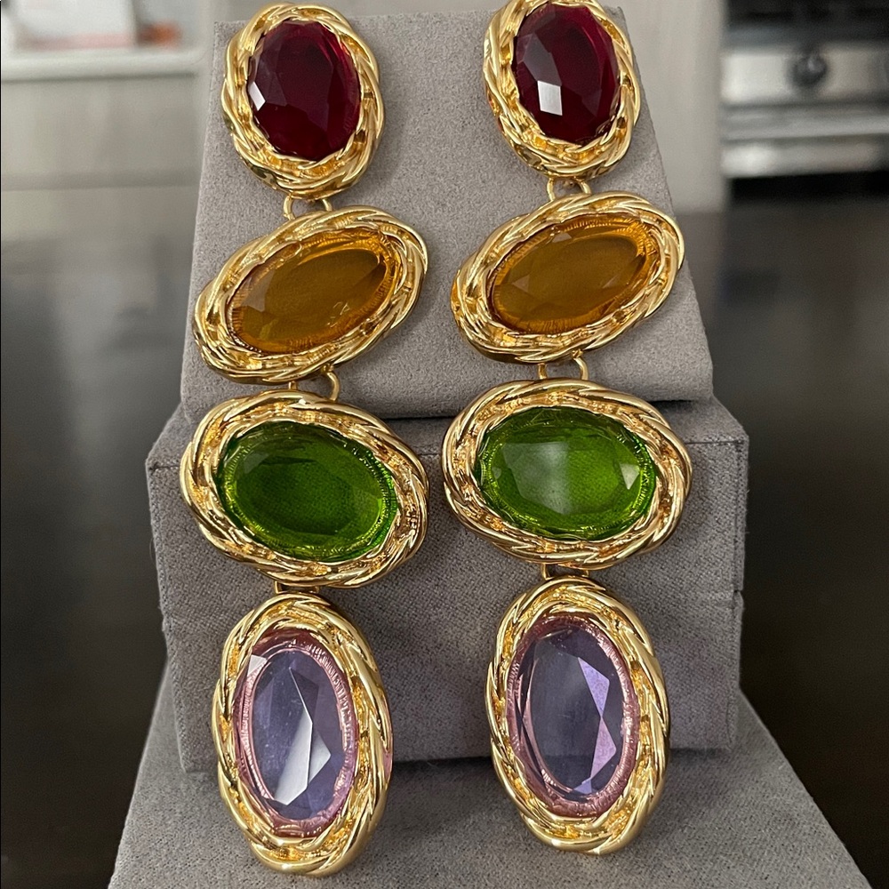 Multi Colored Dangle Earrings